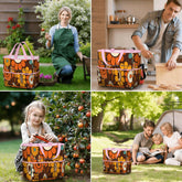 Kate McEnroe New York Retro Orange Brown Groovy Hippie Flower 70s Garden Tool BagGarden Tool BagN9FGDGKJ9m