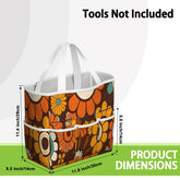 Kate McEnroe New York Retro Orange Brown Groovy Hippie Flower 70s Garden Tool BagGarden Tool BagN9FGDGKJ9m