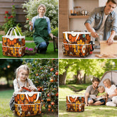 Kate McEnroe New York Retro Orange Brown Groovy Hippie Flower 70s Garden Tool BagGarden Tool BagN9FGDGKJ9m
