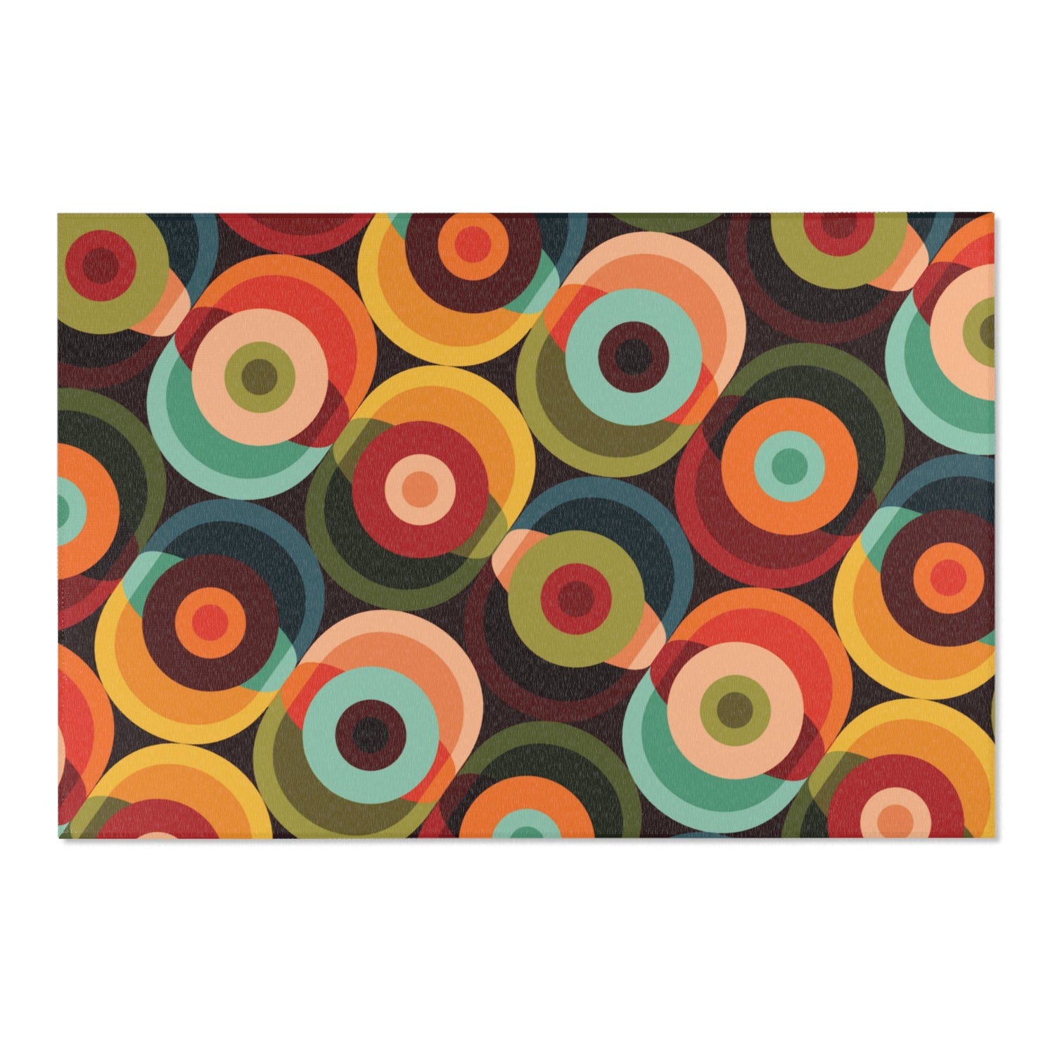 Kate McEnroe New York Retro Orb Area Rug, Mid Century Modern Geometric Indoor Carpet, 70s Groovy Accent Floor DecorRugs52019477736989180496