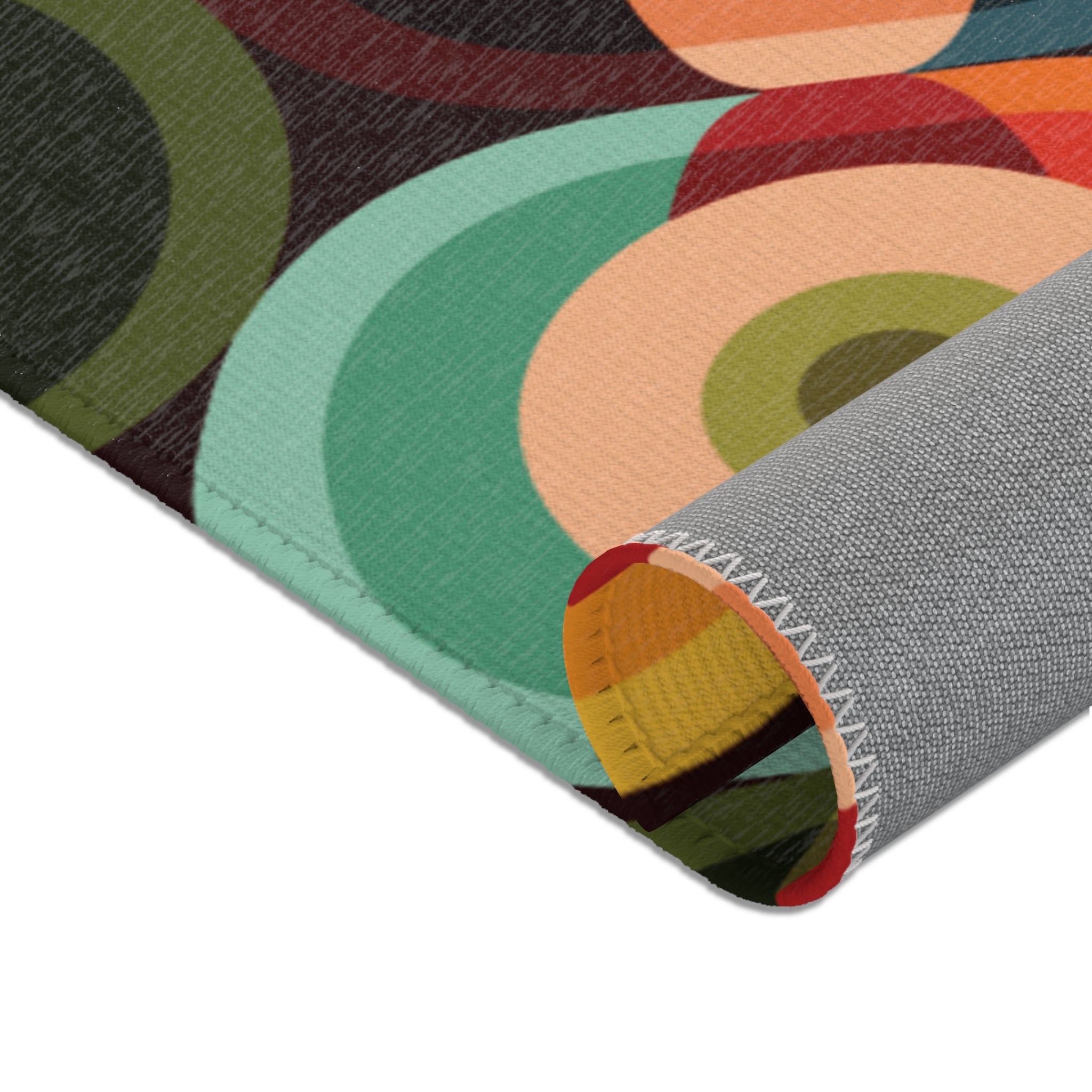 Kate McEnroe New York Retro Orb Area Rug, Mid Century Modern Geometric Indoor Carpet, 70s Groovy Accent Floor DecorRugs52019477736989180496