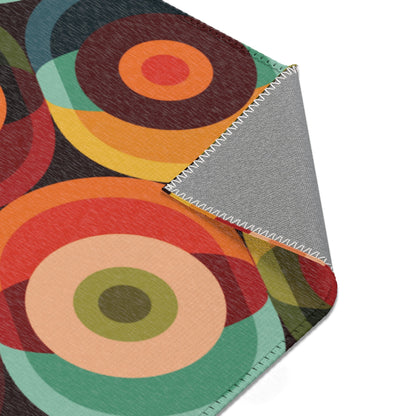 Kate McEnroe New York Retro Orb Area Rug, Mid Century Modern Geometric Indoor Carpet, 70s Groovy Accent Floor DecorRugs52019477736989180496