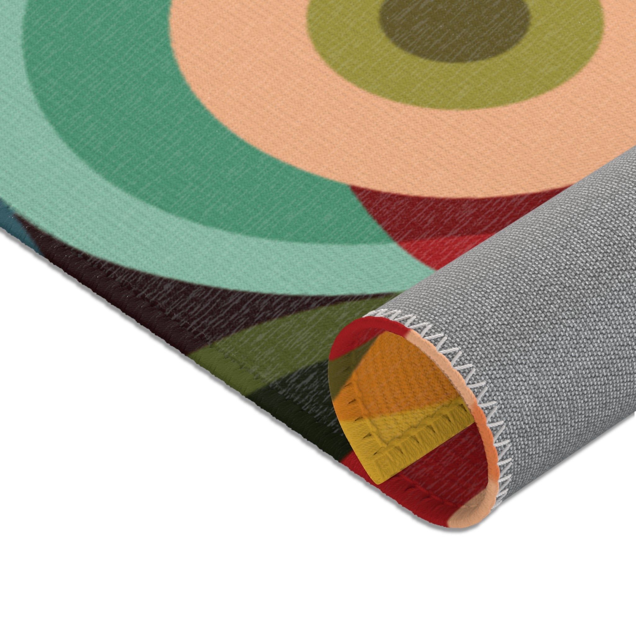 Kate McEnroe New York Retro Orb Area Rug, Mid Century Modern Geometric Indoor Carpet, 70s Groovy Accent Floor DecorRugs52019477736989180496