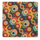 Kate McEnroe New York Retro Orbs 70s Soapstone Coaster, Mid Century Modern BarwareCoasters7021