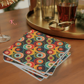 Kate McEnroe New York Retro Orbs 70s Soapstone Coaster, Mid Century Modern BarwareCoasters7021