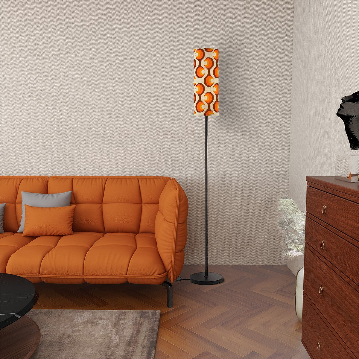 Kate McEnroe New York Retro Orbs Mid Century Modern Floor Lamp, Vintage 60s Geometric Accent Light, MCM Abstract Design, Atomic Age LightingFloor LampsBOUHSmbRgr