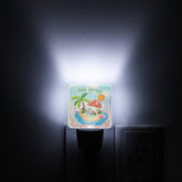 Kate McEnroe New York Retro Palm Springs Atomic Cat Night Light Set, Mid Century Modern Flamingo Island DecorNight LightsFDQMmwar9t