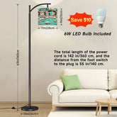 Kate McEnroe New York Retro Palm Springs Flamingo Mid Century Modern Turquoise Arc Floor LampArc Floor LampspRJGYPE6hc