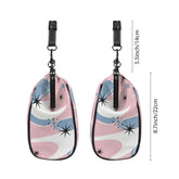 Kate McEnroe New York Retro Pink Atomic Boomerang Starburst Kiss Lock PurseCrossbody BagsD3268877