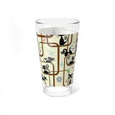 Kate McEnroe New York Retro Playful Atomic Cats Beer Cocktail Mixer Shaker Barware Pint GlassPint Glasses31456925910556127784