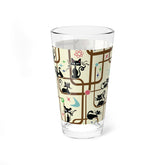Kate McEnroe New York Retro Playful Atomic Cats Beer Cocktail Mixer Shaker Barware Pint GlassPint Glasses31456925910556127784