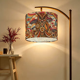 Kate McEnroe New York Retro Psychedelic Owl 70s Lampshade, Boho Mushroom DecorLamp ShadesyEWGiL7qVr