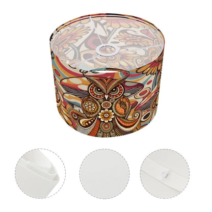 Kate McEnroe New York Retro Psychedelic Owl 70s Lampshade, Boho Mushroom DecorLamp ShadesyEWGiL7qVr