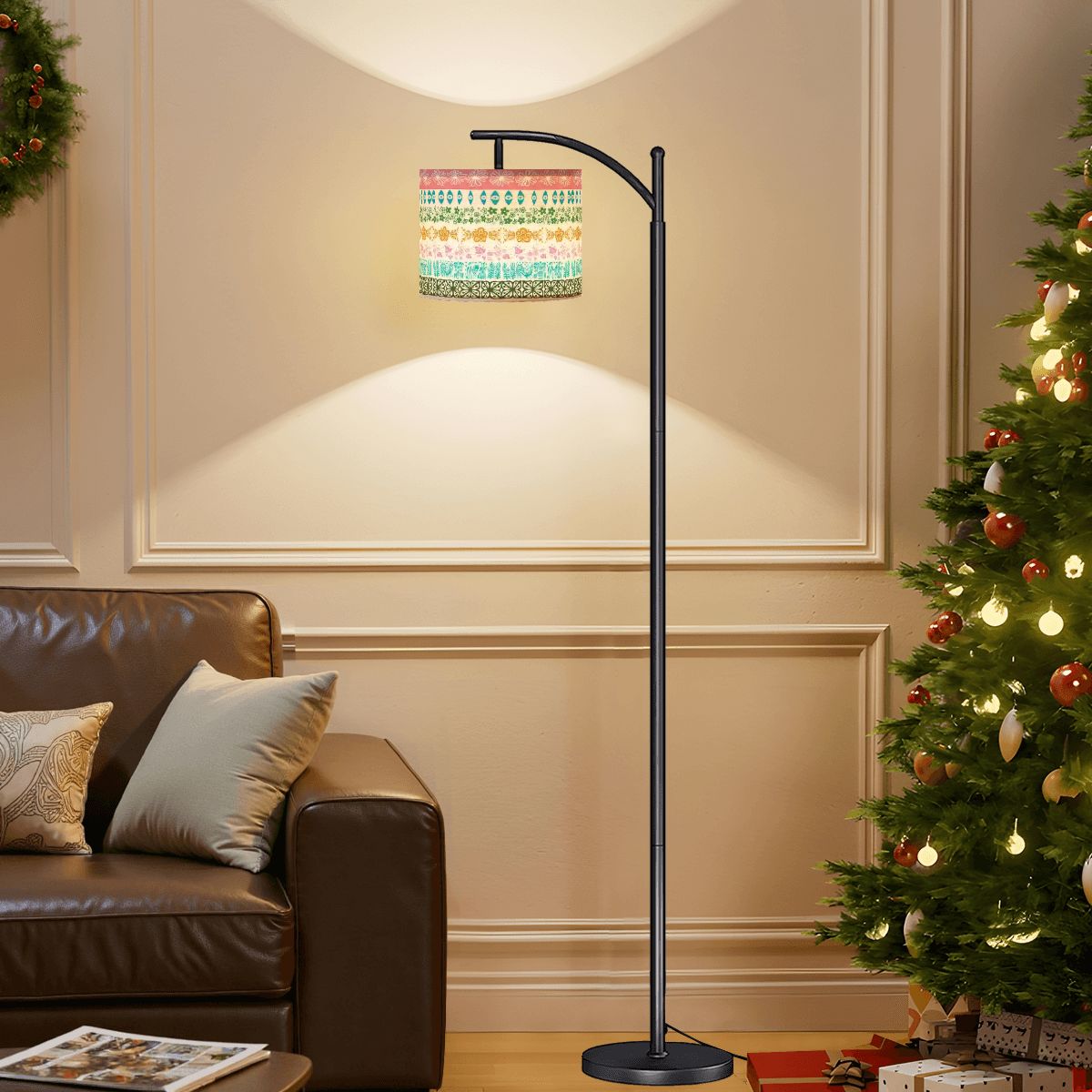 Kate McEnroe New York Retro Pyrex Medley Mid Century Modern Arc Floor Lamp, Vintage Kitchenware Collector LightingFloor LampsmpYlox0zsr