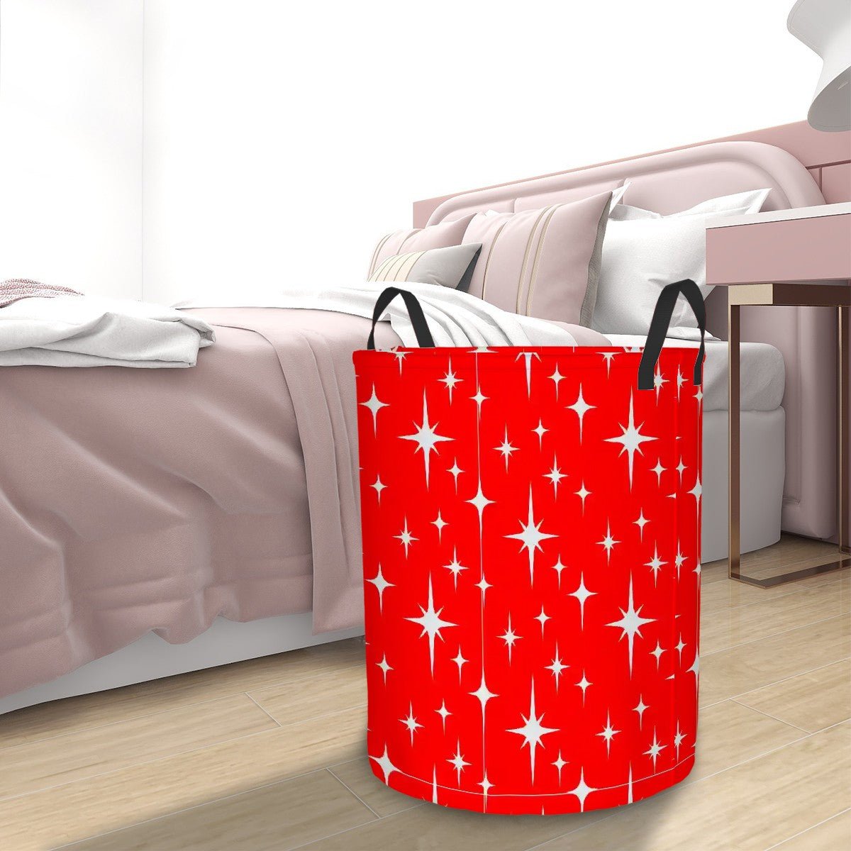 Kate McEnroe New York Retro Red Starburst Pop MCM Laundry BasketLaundry BasketsMQvokh5fU1