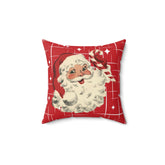 Kate McEnroe New York Retro Santa Christmas Throw Pillow, Mid Century Modern Starburst CushionHome Decor29066017373712228985
