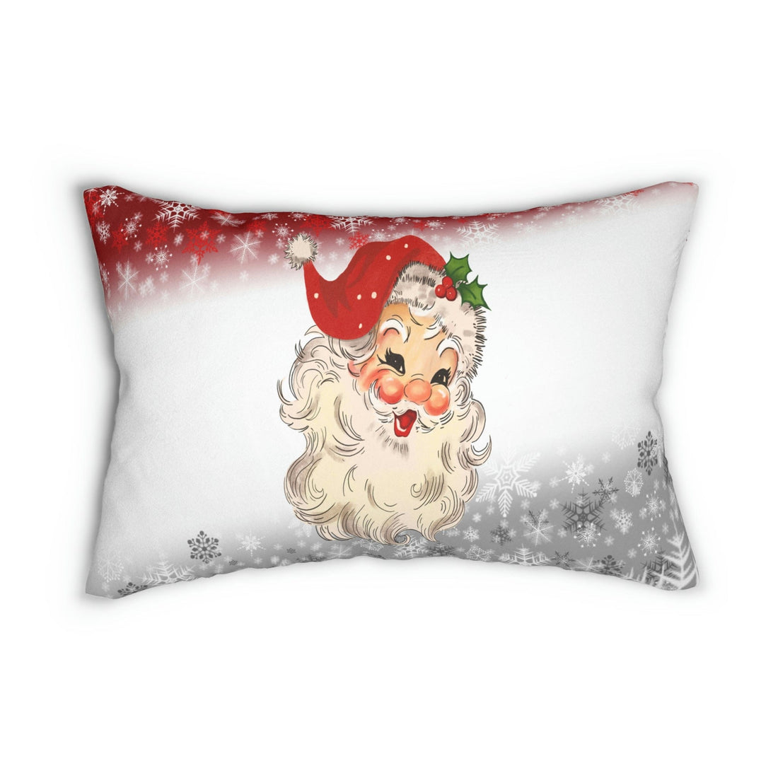 Kate McEnroe New York Retro Santa Lumbar Pillow Lumbar Pillows 20&quot; × 14&quot; 14615946016746228548