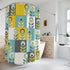 Kate McEnroe New York Retro Scandinavian Geometric Abstract Floral Shower CurtainShower CurtainsS40 - RET - SCAN - 7X7