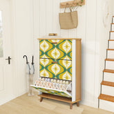 Kate McEnroe New York Retro Starburst Boomerang Shoe Cabinet, Mid Century Modern Storage AccentShoe Storage6CvAlNh3hY