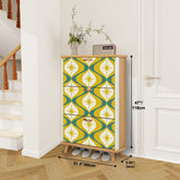 Kate McEnroe New York Retro Starburst Boomerang Shoe Cabinet, Mid Century Modern Storage AccentShoe Storage6CvAlNh3hY