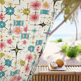 Kate McEnroe New York Retro Starburst Diamond 1950s Googie Window CurtainsWindow Curtains96378627601125676057