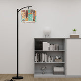 Kate McEnroe New York Retro Tiki Polynesian Lamp Shade, Mid Century Modern ExoticaLamp ShadesH7xzfXL2BT