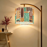Kate McEnroe New York Retro Tiki Polynesian Lamp Shade, Mid Century Modern ExoticaLamp ShadesH7xzfXL2BT