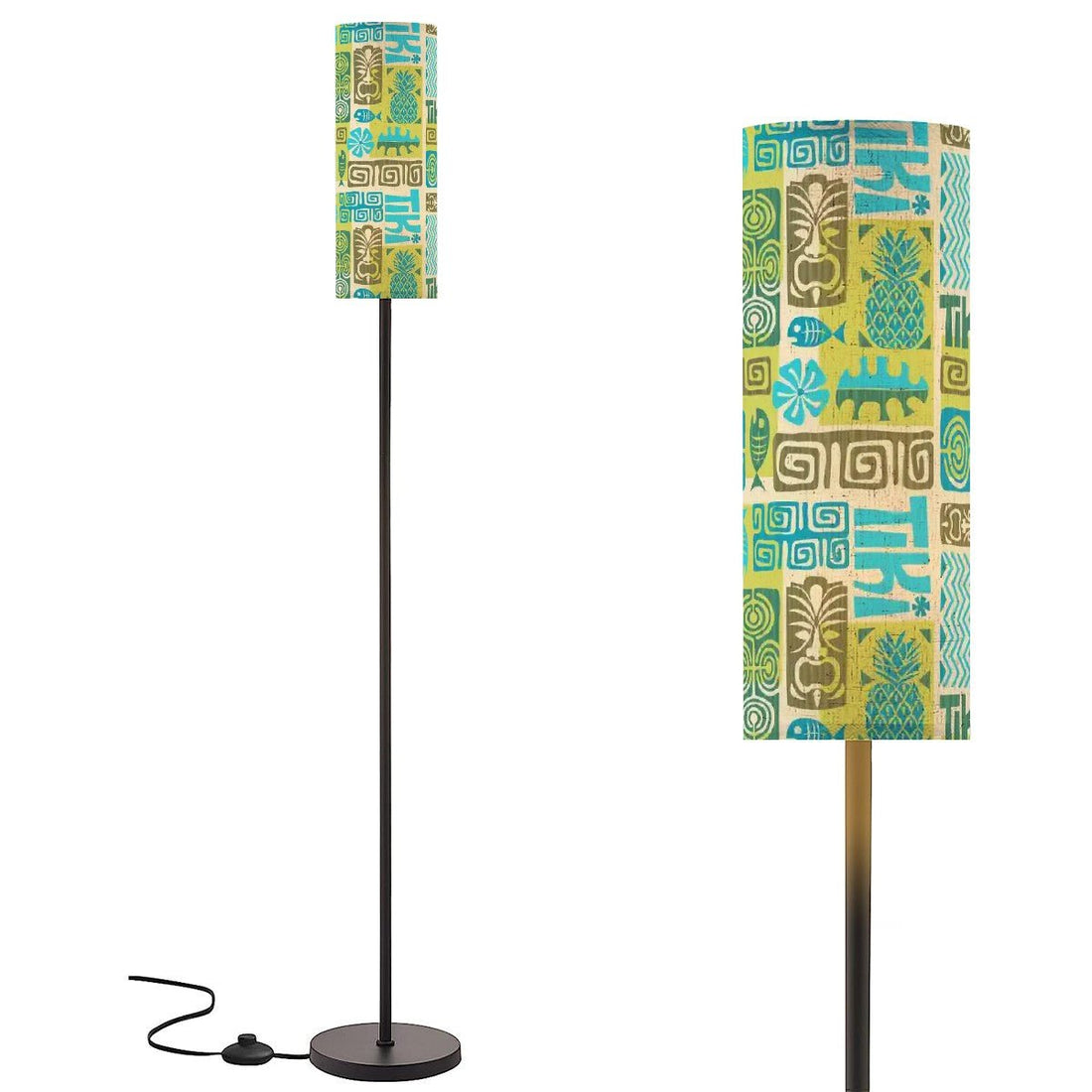 Kate McEnroe New York Retro Tiki Totem Floor Lamp, Mid Century Polynesian Tropical LightFloor LampsluOCxeXnvW