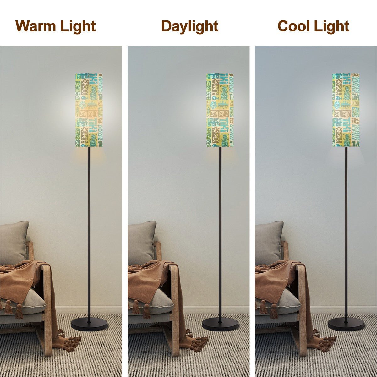 Kate McEnroe New York Retro Tiki Totem Floor Lamp, Mid Century Polynesian Tropical LightFloor LampsluOCxeXnvW