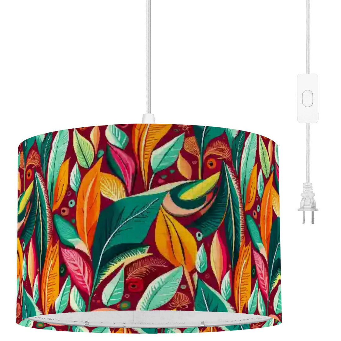 Kate McEnroe New York Retro Tropical Botanical Mid Century Modern Bohemian Pendant LampPendant LightssHBzurVTr5