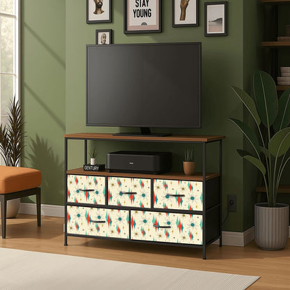 Kate McEnroe New York Retro TV Stand 1950s Atomic Diamond Starburst Mid Century ConsoleTV StandsMbQhf8vyIB
