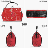 Kate McEnroe New York Retro Vintage 1950s MCM Christmas Kiss Lock Crossbody BagCrossbody BagsD3233921