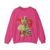 Kate McEnroe New York Retro Vintage 50s Book Lover Sweatshirt, Atomic Age Holiday CrewneckSweatshirts11184286878910322234