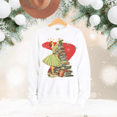 Kate McEnroe New York Retro Vintage 50s Book Lover Sweatshirt, Atomic Age Holiday CrewneckSweatshirts33866735843668305181