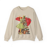 Kate McEnroe New York Retro Vintage 50s Book Lover Sweatshirt, Atomic Age Holiday CrewneckSweatshirts34954609677118967887