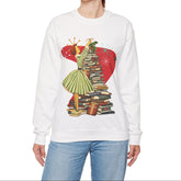 Kate McEnroe New York Retro Vintage 50s Book Lover Sweatshirt, Atomic Age Holiday CrewneckSweatshirts75775501677502206200