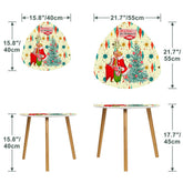 Kate McEnroe New York Retro Vintage 50s Kitsch Holiday Nesting End Tables, Iconic Franciscan Starburst, MCM Christmas Card Art Coffee Table KMNY01Nesting TablesnxORcqojCDzYH