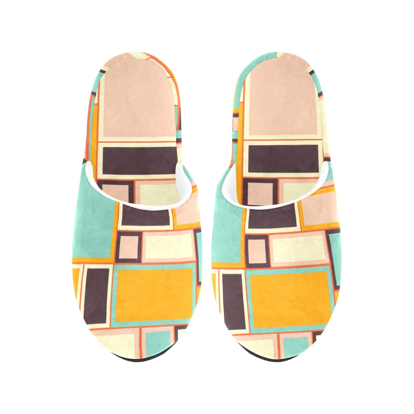 Kate McEnroe New York Retro Vintage 70s Mid Mod Psychedelic Bedroom Slippers - 181623SlippersD2855547