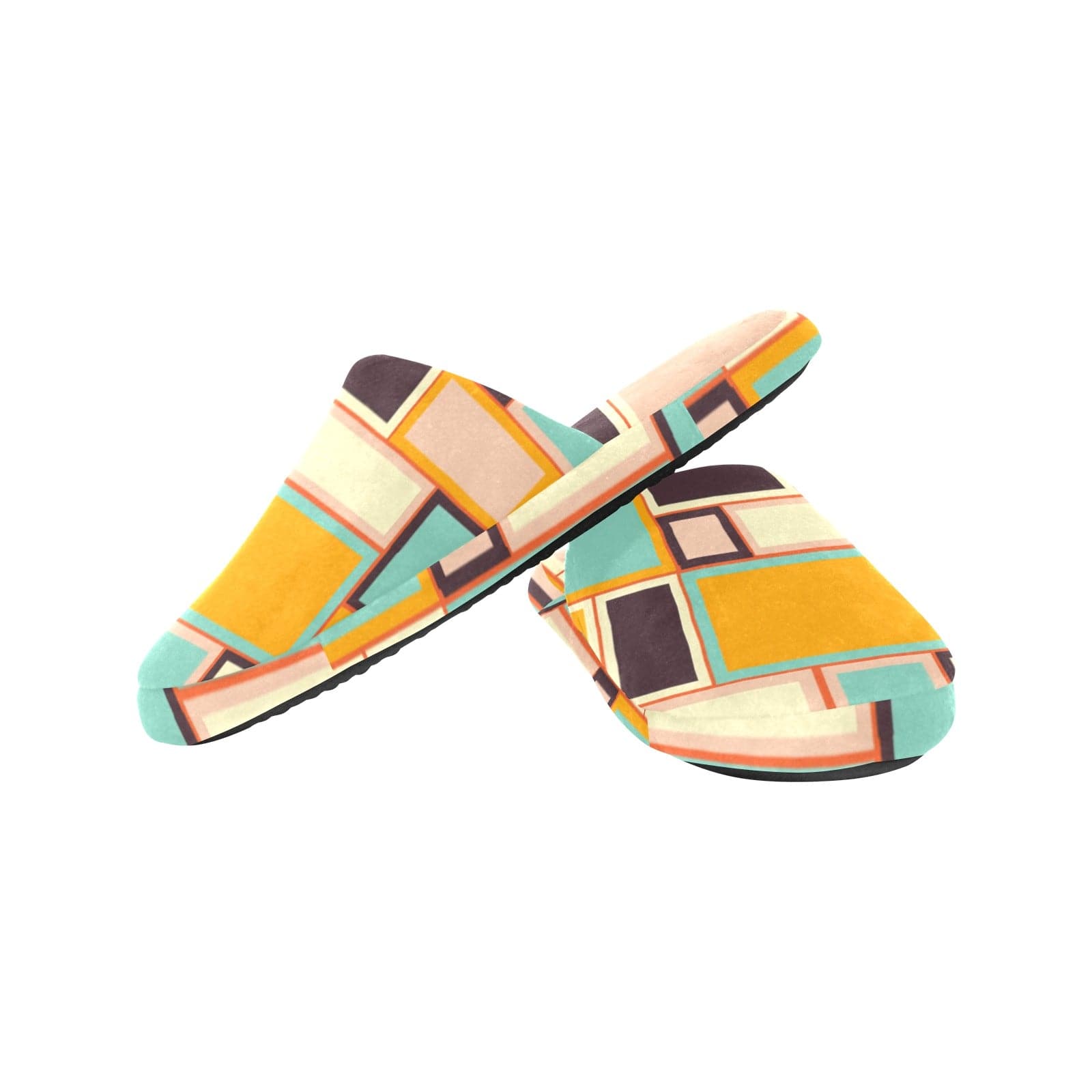 Kate McEnroe New York Retro Vintage 70s Mid Mod Psychedelic Bedroom Slippers - 181623SlippersD2855547