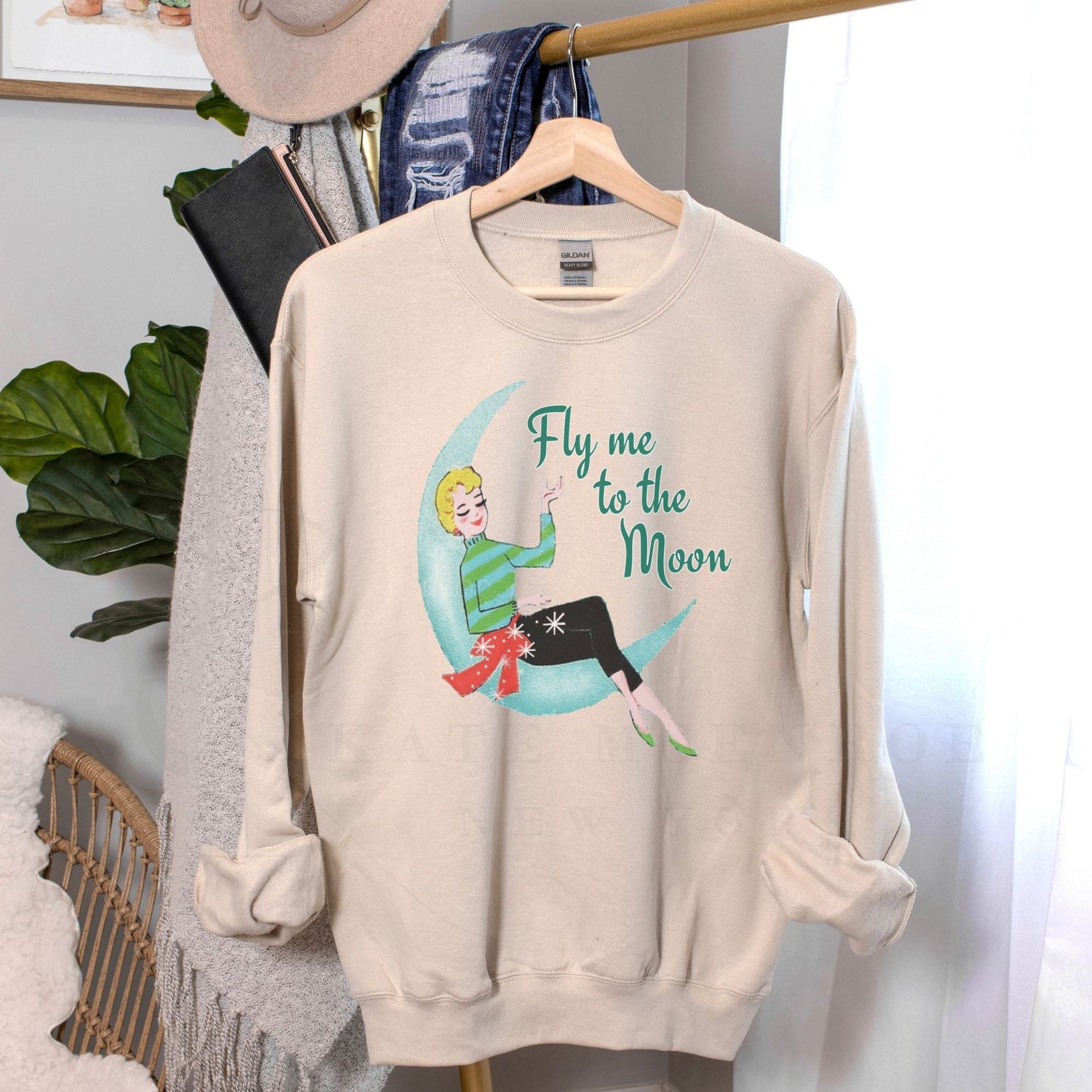 Kate McEnroe New York Retro Vintage Atomic age Sweatshirt, Mid Century Modern 50s PulloverSweatshirts91301599288161927085