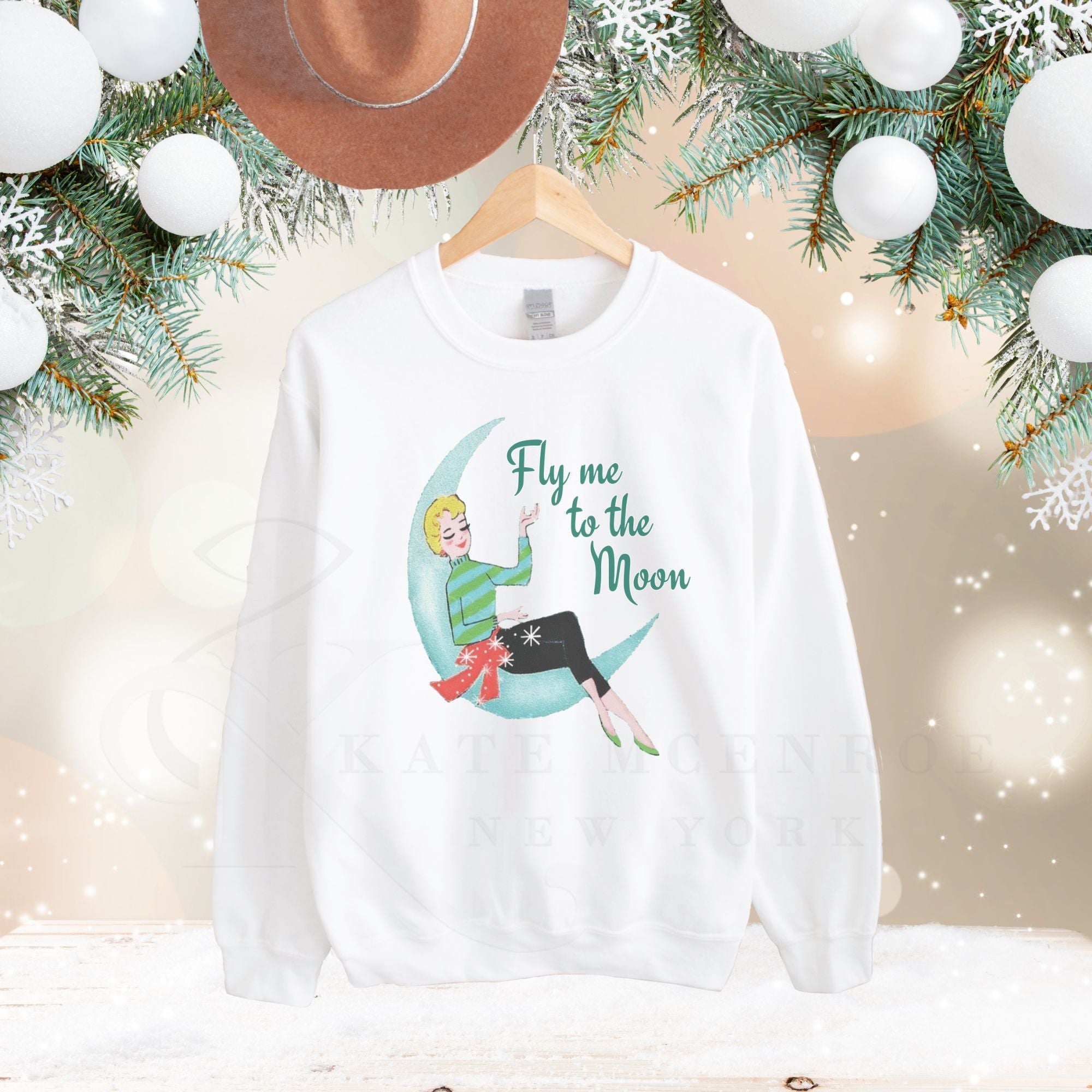 Kate McEnroe New York Retro Vintage Atomic age Sweatshirt, Mid Century Modern 50s PulloverSweatshirts91301599288161927085