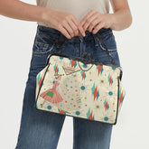 Kate McEnroe New York Retro Vintage Christmas Cheer Mid Century Starburst Kisslock PurseCrossbody BagsD3266992