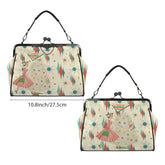 Kate McEnroe New York Retro Vintage Christmas Cheer Mid Century Starburst Kisslock PurseCrossbody BagsD3266992