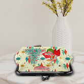 Kate McEnroe New York Retro Vintage Christmas Kisslock Coin Purse, Mid Century Modern Franciscan Starburst Holiday WalletCoin PursesijaTaUQntp