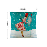 Kate McEnroe New York Retro Vintage Christmas Throw Pillow Covers Set of 4 Mid Century Modern Kitsch AccentThrow Pillow CoversD3246390