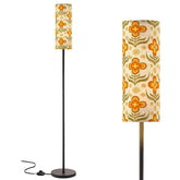 Kate McEnroe New York Retro Vintage Floral Slim Floor Lamp, Mid Century Modern 70s LightingSlim Floor LampsLkO8ez4YJZ