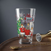 Kate McEnroe New York Retro Vintage Kitsch 50s Christmas Family Pint Glass, Mid Century Modern Holiday DrinkwarePint Glasses26647592722351753201