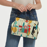 Kate McEnroe New York Retro Vintage Kitsch 50s Cocktail Lounge Kisslock Purse, Mid Century Modern CrossbodyCrossbody BagsD3187057