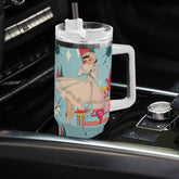 Kate McEnroe New York Retro Vintage Kitsch Christmas 40oz Tumbler MCM Franciscan Diamond Starburst CupTumblersW1KR589N - 1
