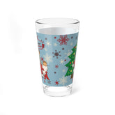 Kate McEnroe New York Retro Vintage Kitsch Christmas Family Pint Glass, Mid Century Modern 50s Holiday DrinkwarePint Glasses31489918442532513200
